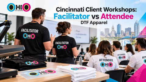 Cincinnati Client Workshops: Facilitator vs Attendee DTF Apparel