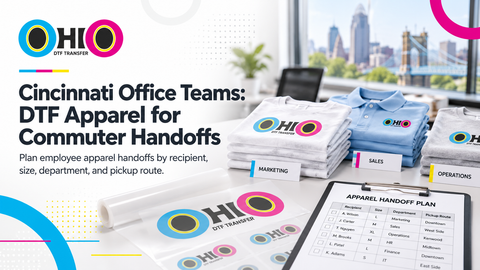 Cincinnati Office Teams: DTF Apparel for Commuter Handoffs