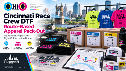 Cincinnati Race Crew DTF: Route-Based Apparel Pack-Out