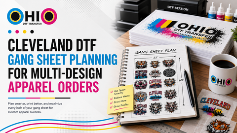 Cleveland DTF Gang Sheet Planning for Multi-Design Apparel Orders