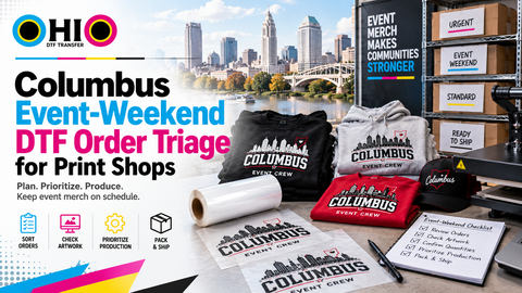 Columbus Event-Weekend DTF Order Triage for Print Shops
