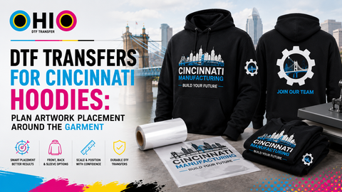 DTF Transfers for Cincinnati Hoodies: Plan Artwork Placement Around the Garment