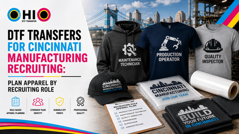DTF Transfers for Cincinnati Manufacturing Recruiting: Plan Apparel by Recruiting Role