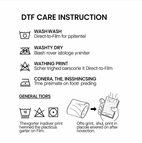 DTF Care Instructions