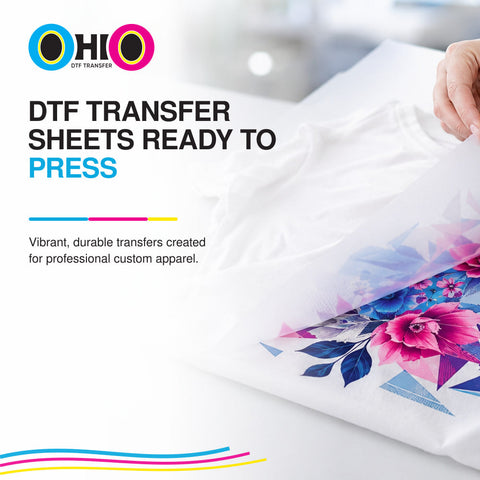 DTF Transfer Sheets Ready to Press