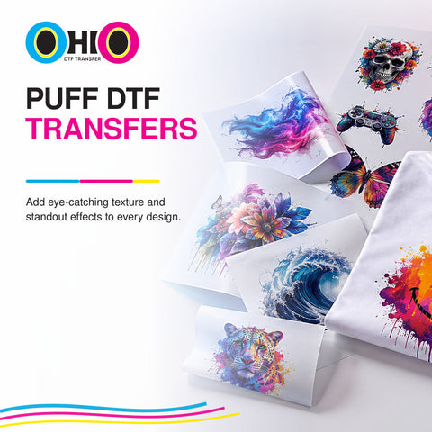 Puff DTF Transfers