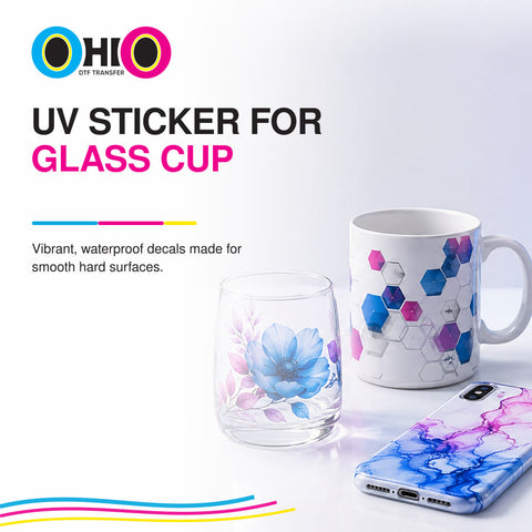 UV Sticker for Glass Cup