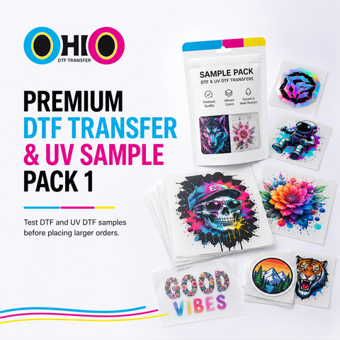 Premium DTF Transfer & UV Sample Pack 1