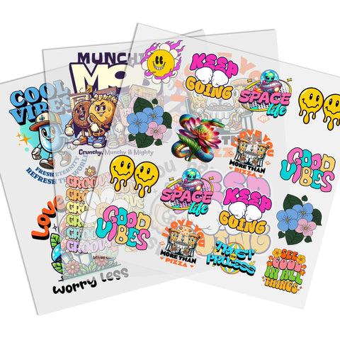 UV DTF Transfers By Size